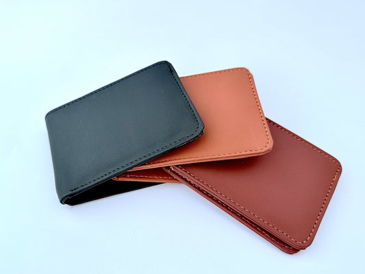Hand Made Dollar Size Leather Wallets
